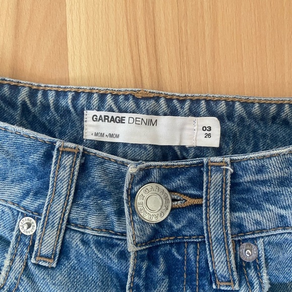 Garage Light Blue Ripped Jean Shorts - Picture 3 of 3